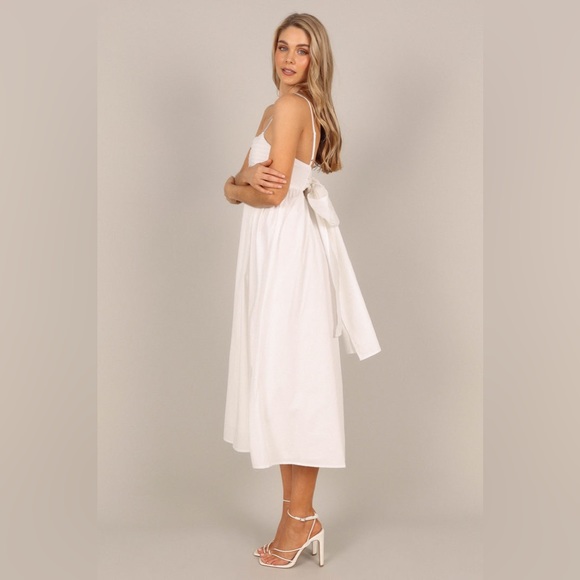 Petal & pup bow back cotton midi dress nwot - Picture 4 of 7